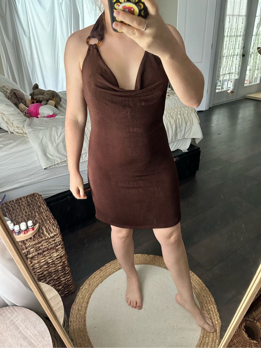 Pepper Mayo Women’s Medium Solstice Mini Dress Halter NWT